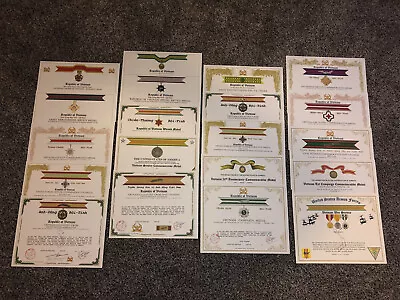 Vietnam War / Military Replacement Certificate Lot (20 Certificate Set) • $27.96