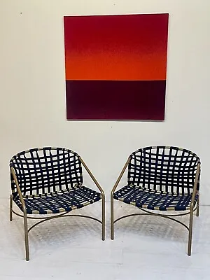 Pair Of Brown Jordan Kantan Patio Lounge Chairs Mid Century Modern Outdoor Patio • $1295
