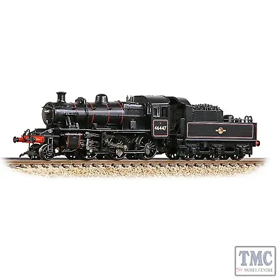 372-628A Graham Farish N Gauge LMS Ivatt 2MT 46447 BR Lined Black (Late Crest) • £147.80