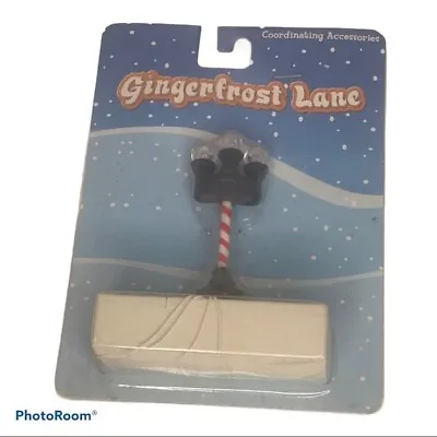 Gingerfrost  Lane Christmas Village 3 Light Street Lamp Red/White Candy Cane Pol • $3.98
