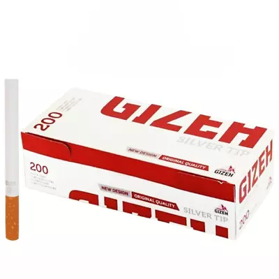 £14.99 • Buy 2000 X GIZEH Filter TUBES Silver Tip Paper Smoking Cigarette Tobacco UK FREE P&P