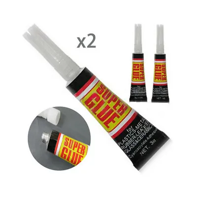 2pcs Fast Instant Super Glue Surface Insensitive Extra Strong Adhesive Glues • $1.60