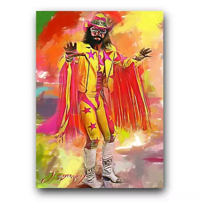 Macho Man Randy Savage #7 Art Card Limited 29/50 Vela Signed (Celebrities -) • $4.99