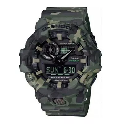Casio G-shock Ga-700cm-3adr Digital Quartz Green Camo Men's Watch • $203.40