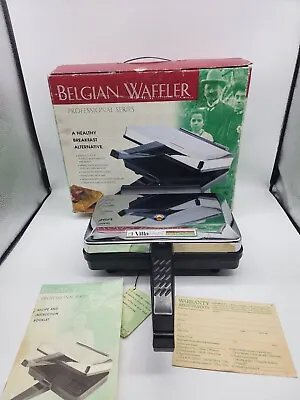 Vintage VillaWare Belgian Waffler Professional 5200-NS Waffle Maker In BOX • $49.99