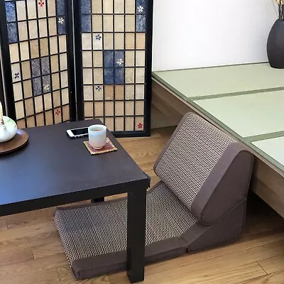 Tatami Agura Relax Cushion Zaisu Igusa Goza Floor Chair  Japanese Rush Grass • $179