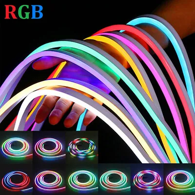 RGB RGBIC LED Neon Strip Lights Flex Rope Tube Wifi Bluetooth Party Neon Sign • $101.38