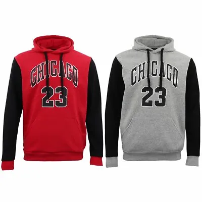 Men's Fleece Pullover Hoodie Jacket Chicago Bulls 23 Michael Jordan Sweat Shirt • $12.81
