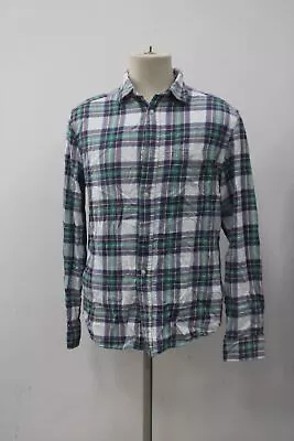 Label Of Graded Goods Men's Flannel Shirt White M Pre-Owned • $11.99