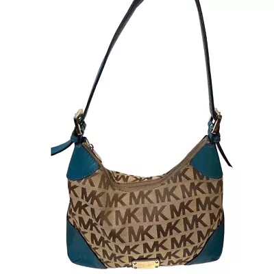 RARE Vintage Michael Kors Teal Millbrook Shoulder Bag • $150