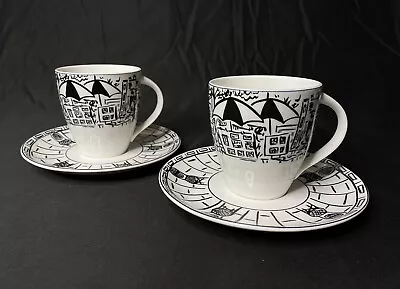 Set Of 2 Parisian Scenes By Mikasa Cups/Mugs And Saucers • $21.99