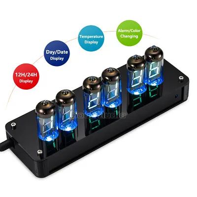 £125.39 • Buy IV-11(ИВ-11) Nixie Tube Alarm Clock VFD Display Date/Temp/ Alarm/Remote DIY KIT