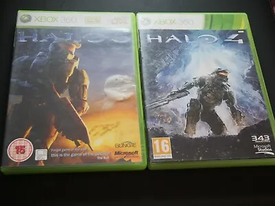 Halo 3 (Microsoft Xbox 360 2007) + Halo 4 Game Bundle • £4