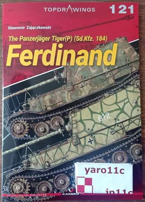 The Panzerjäger Tiger (P) (Sd.Kfz. 184) Ferdinand - TopDrawings KAGERO • $18.50