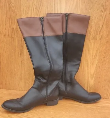 Knee High BootKaron Scott Size 10M These Are In Great Shape Black  Zip-up Boots • $10