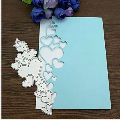 Heart-Shaped Metal Cutting Dies Stencils Embossing Scrapbooking Crafts DIY • $3.39