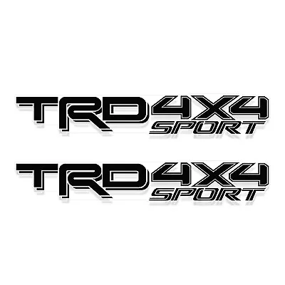 TRD 4x4 SPORT Decals For Tacoma Bed 4x4 Racing Development Sticker | Black • $16.99