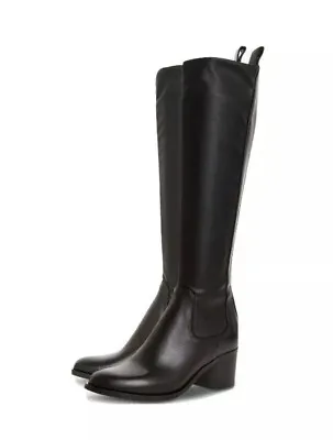 Dune London Ladies Telling Mid Block Heel Knee High Boots Black New - Size: UK 5 • $230.36