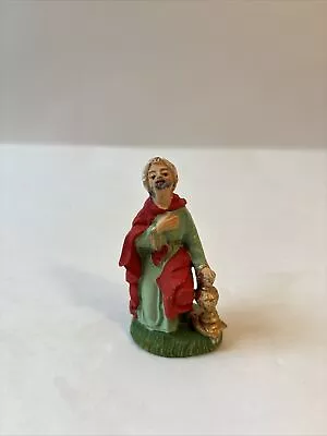 Vintage Nativity Composition Man Figure Kneeling King Magi Made In Italy • $12