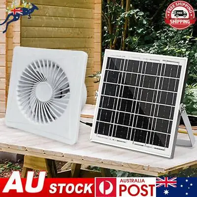 Solar 12V Exhaust Air Blower Extractor Fan Kitchen Bathroom Chicken/Duck Coop • $79.29