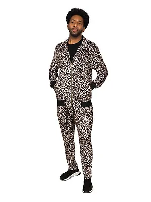 Men's Leopard Bandana Paisley & Camo Velvet Velour Tracksuit Set   ST861-862-863 • $54.95