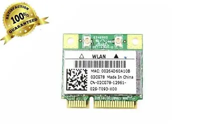 OEM Dell Inspiron 1121 WLAN 802.11n Card Mini PCI-e Half Wireless 2CG78 02CG78 • $9.95