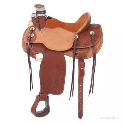 Western Ranch Saddle - 16  Wade Hard Seat Working Ranch Saddle • $1299.88