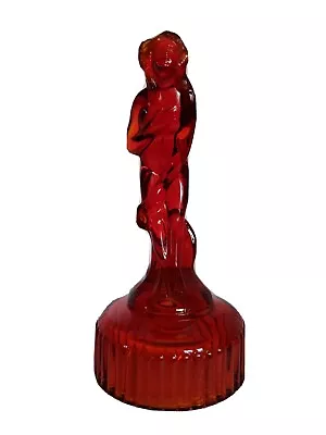 Venus Rising Bashful Charlotte Vintage Glass Red Amberina Imperial Glass Signed • $148.85