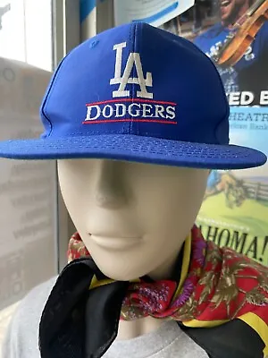 Rare Vintage 90s LA Dodgers Split Bar Snapback Hat Cap One Sz Clark Twins NOS • $51.14