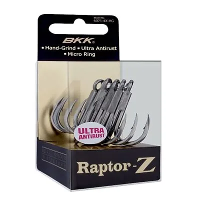 BKK Raptor Z 6071-4X-HG Treble Fishing Trebles Hook - Choose Size BRAND NEW @ EB • $22.99