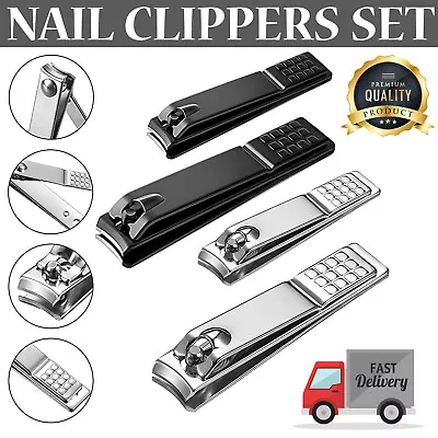 Toe Nail Clippers Cutter Set For Thick Nails Heavy Duty Trimmer Nipper Finger • £3.99