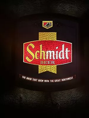 Vintage 1970’s Schmidt Beer Motion Advertisement Sign In Working Condition! • $299