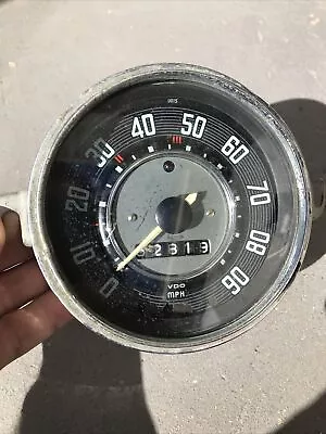 Vintage 1963 VW Speedometer VDO Beetle Karmann Ghia 90 MPH Gauge # 111957023E • $59.99