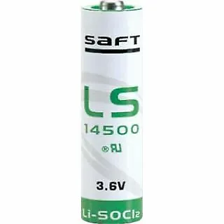 Saft LS14500 Lithium Thionyl Chloride 3.6v AA Size Li-SOCl2 Battery ER14505 NEW • £5.90