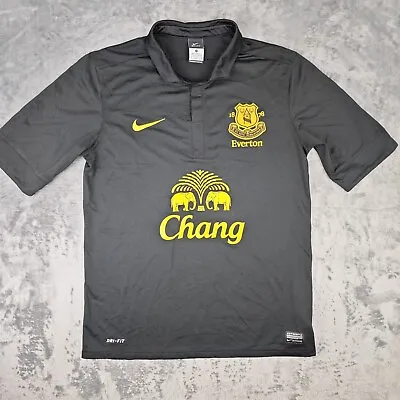 Everton 2012/2013 Away Football Shirt Nike M Medium Black Original Authentic • £24.95