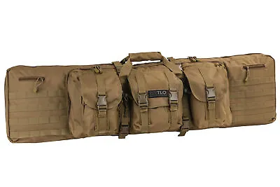 TLO Outdoors Tactical Double Rifle Gun Case - Soft Range Bag W/ Shoulder Straps • $84.99