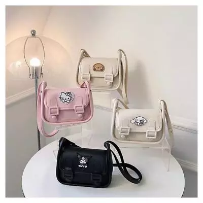 Cute Kuromi My Melody Cinnamoroll Leather Shoulder Bag Crossbody Bag Girl Gifts • $32.99