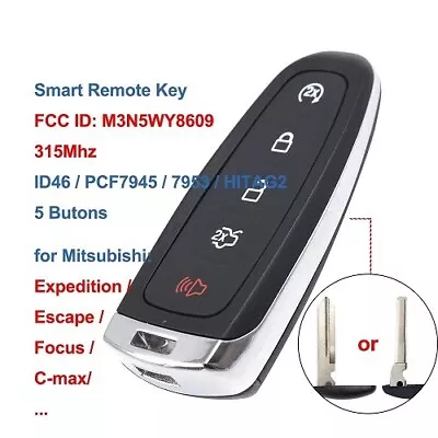 Remote Smart Prox Key5 Button Butt 315MHz ID46 For Ford Edge Escape M3N5WY8609 • $80.48