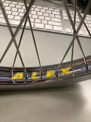 Alex Supra-E Triple Wall Chrome Plated Slotted 48 Spoke Front BMX Wheel Vintage • $399.99