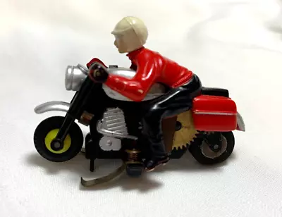 Original Aurora  Thunder Jet Motorcycle HO Slot Car In Red Black And Silver • $55