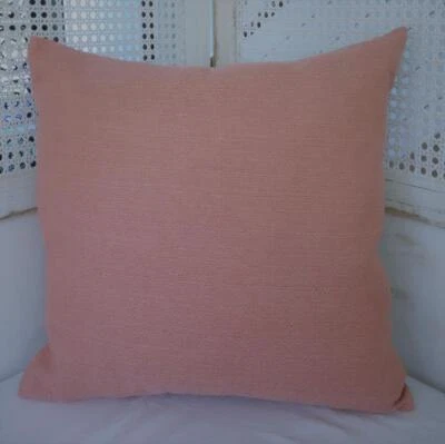 60cm Double Sided Blush Pink Textured Quality Fabric Euro Cushion Cover • $12.90