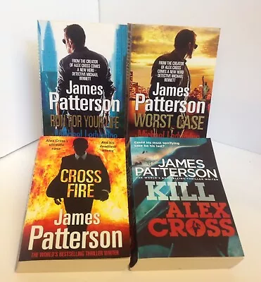 James Patterson Book Bundle 4x Paperback Novels Book Bundle Inc Kill Alex Cross • £4.99