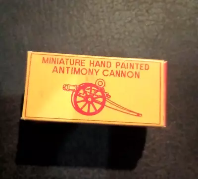 Vintage Miniature Hand Painted Antimony Cannon In Box - Japan • $10