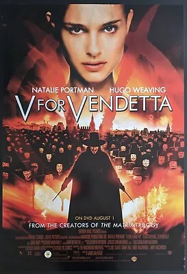 $19.99 • Buy V For Vendetta (2005) Original 27x40 One Sheet Video Store Poster Rolled