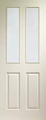 Victorian Internal White Moulded Door With Clear Glass Product Code GWMVICC • £54.99