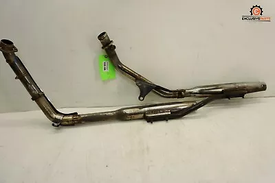 02 Harley Dyna Wide Glide FXDWG OEM Exhaust Header Pipes & Muffler Slip Ons 1133 • $133