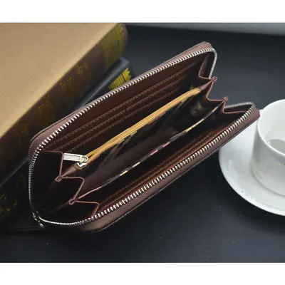 $12.69 • Buy Men's Bifold Leather Wallet Long Credit Card Holder Coin Purse Clutch Handbag US