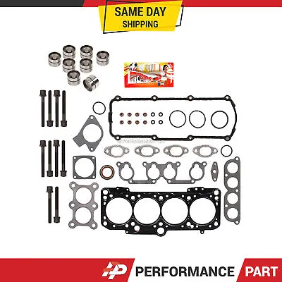 Head Gasket Set Bolts Lifters Fit 93-02 Volkswagen Jetta Golf Passat 2.0 8V ABA • $105.99