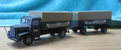 Brekina Dachser Spedition Truck With Trailer HO Scale • $10.99
