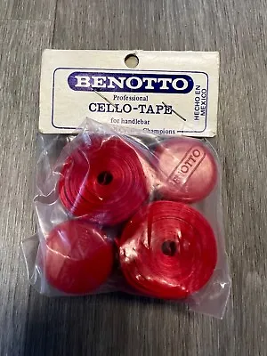 NEW Vintage NOS BENOTTO Professional Cello Handlebar Tape - Red • $19.99